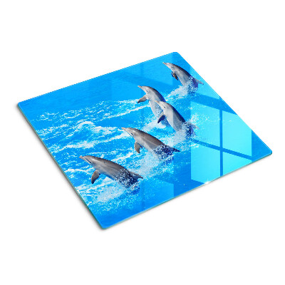 Tabla para cortar Delfines saltando sobre las olas