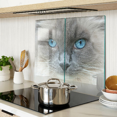 Tabla para cortar Gato con ojos azules