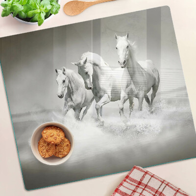 Tabla para cortar Caballos en el agua