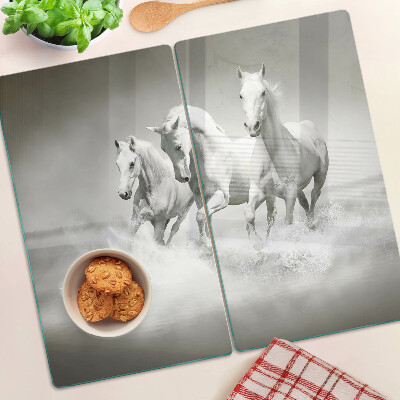 Tabla para cortar Caballos en el agua