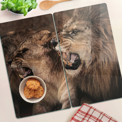 Tabla para cortar Leones rugientes
