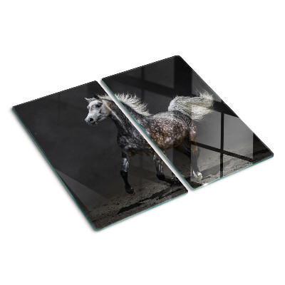 Tabla para cortar Un caballo moteado en fuga