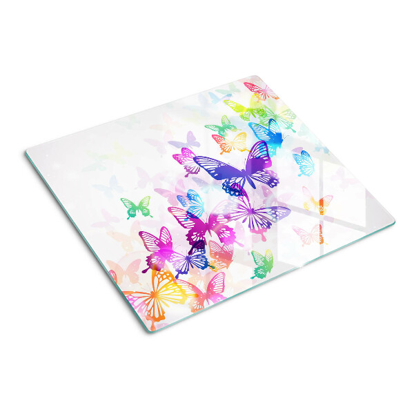 Tabla para cortar Motivo de mariposas voladoras de colores