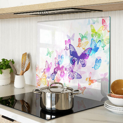 Tabla para cortar Motivo de mariposas voladoras de colores