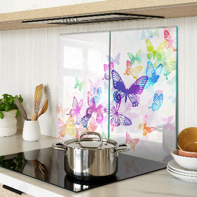 Tabla para cortar Motivo de mariposas voladoras de colores