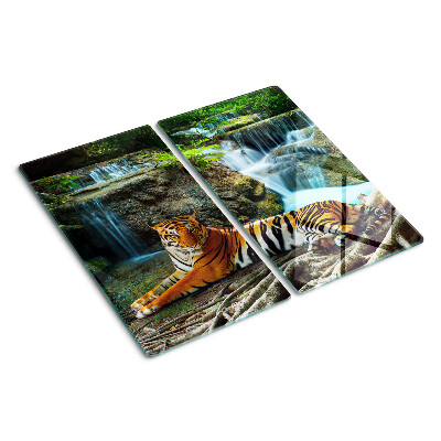 Tabla para cortar Tigre en su hábitat natural