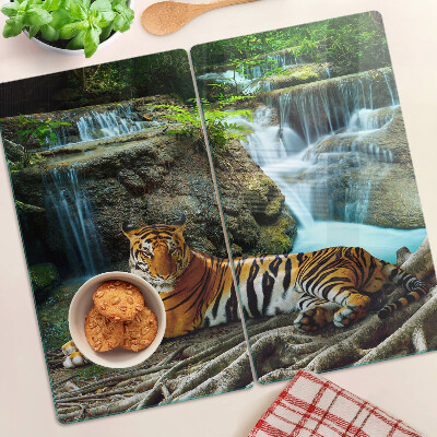 Tabla para cortar Tigre en su hábitat natural