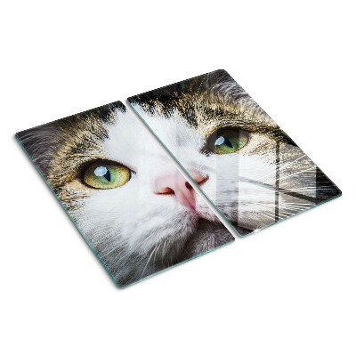 Tabla para cortar Gato con ojos verdes