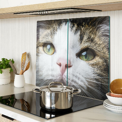 Tabla para cortar Gato con ojos verdes