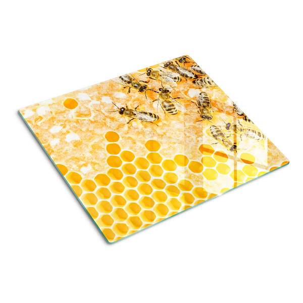 Tabla de cortar de cristal Colmenas y abejas