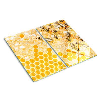 Tabla de cortar de cristal Colmenas y abejas