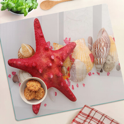 Tabla para cortar Conchas y estrellas de mar