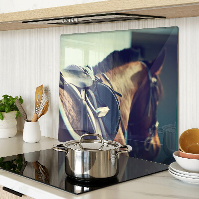 Tabla de cortar de cristal Caballos y accesorios de equitación