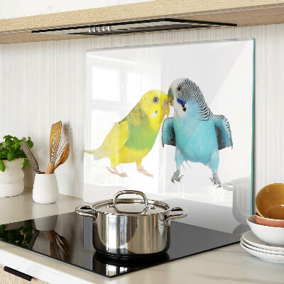 Tabla para cortar Loros amarillos y azules