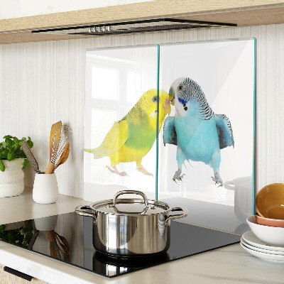 Tabla para cortar Loros amarillos y azules