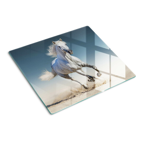 Tabla para cortar Caballo blanco en movimiento