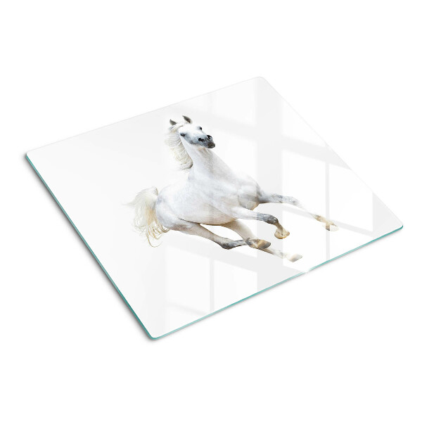 Tabla para cortar Caballo blanco en movimiento