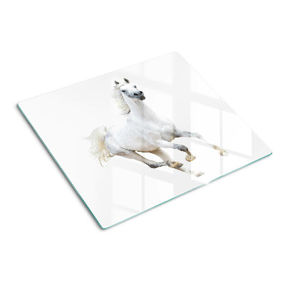 Tabla para cortar Caballo blanco en movimiento
