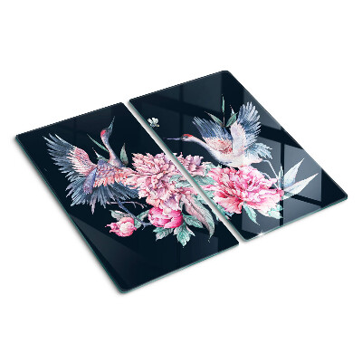 Tabla para cortar Flores y pájaros