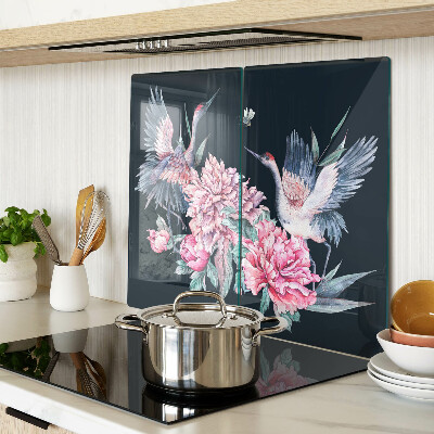Tabla para cortar Flores y pájaros