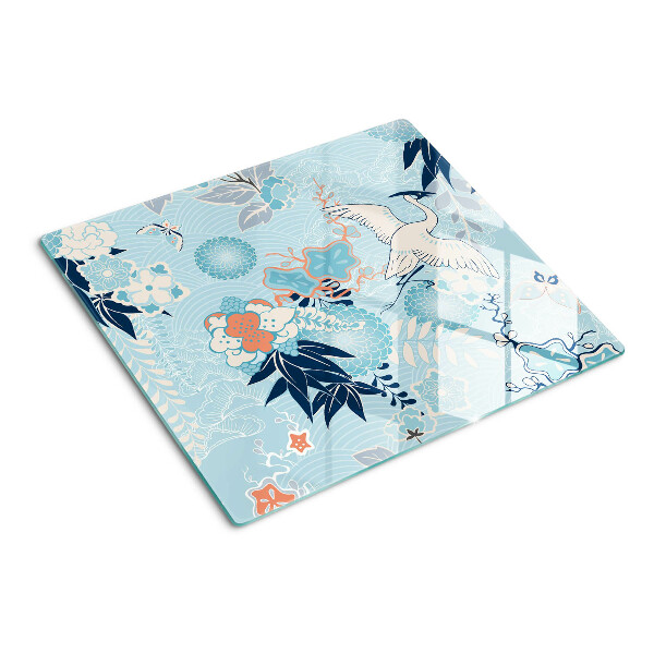 Tabla para cortar Flores y pájaros en estilo oriental
