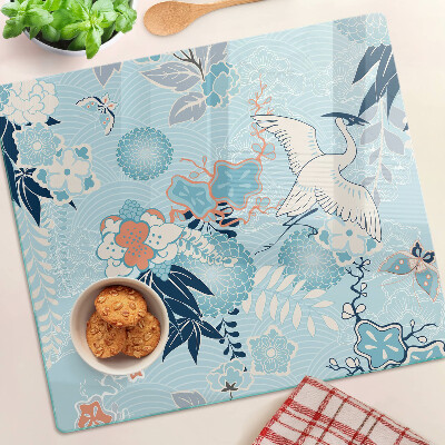 Tabla para cortar Flores y pájaros en estilo oriental