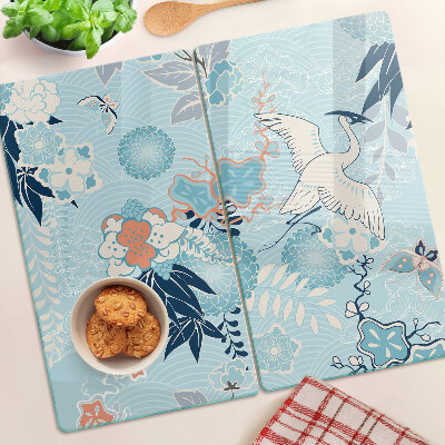 Tabla para cortar Flores y pájaros en estilo oriental