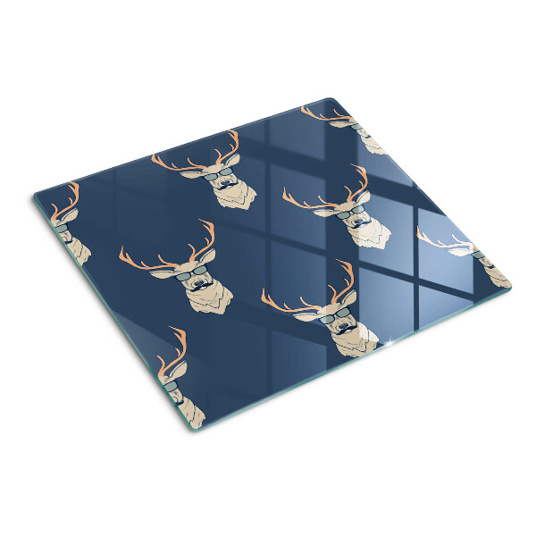 Tabla de cortar de cristal Reno con gafas de sol