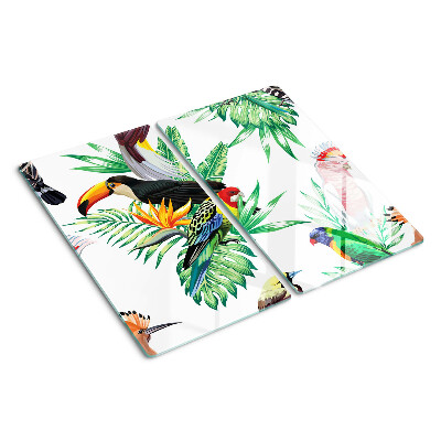 Tabla para cortar Aves y hojas tropicales