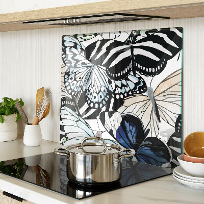 Tabla para cortar Motivo de mariposa en diferentes colores.