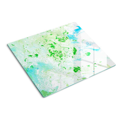 Tabla para cortar Remolinos abstractos en verde y azul