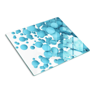 Tabla de cortar de cristal Burbujas en tonos de azul