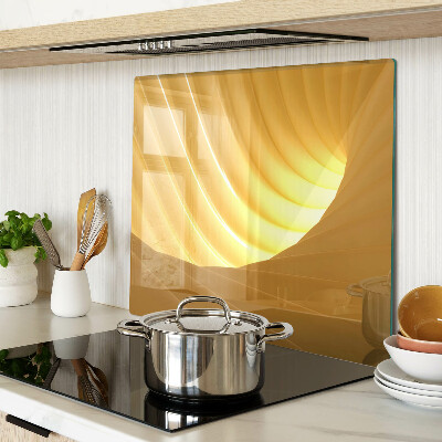 Tabla de cortar de cristal Ondas doradas y ventanas