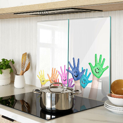 Tabla para cortar Manos sonrientes de colores