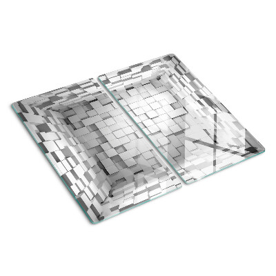 Tabla para cortar Mosaico gris y blanco