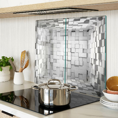Tabla para cortar Mosaico gris y blanco