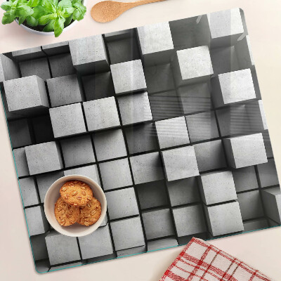 Tabla para cortar Patrones geométricos en tonos de gris