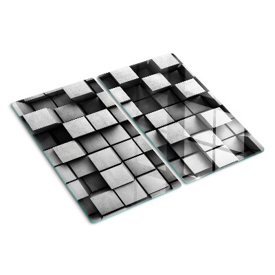 Tabla para cortar Patrones geométricos en tonos de gris