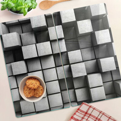 Tabla para cortar Patrones geométricos en tonos de gris