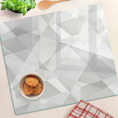 Tabla para cortar Geometría en tonos de gris