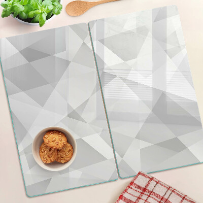 Tabla para cortar Geometría en tonos de gris