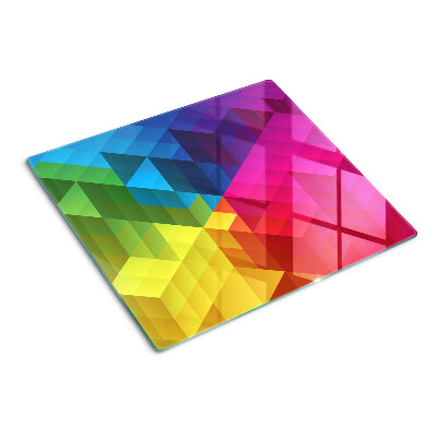 Tabla para cortar Geometría colorida en triángulos
