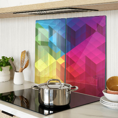 Tabla para cortar Geometría colorida en triángulos