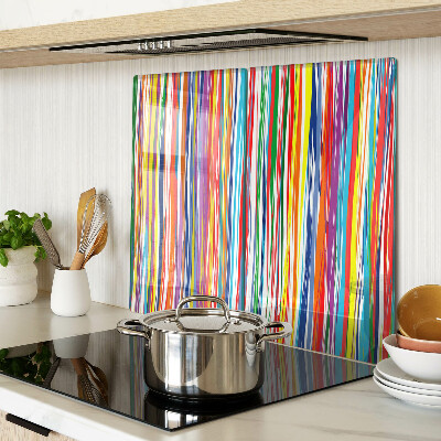 Tabla de cortar de cristal Rayas de colores en diferentes tonos