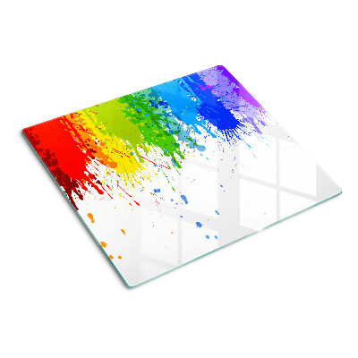 Tabla para cortar Manchas de pintura de colores