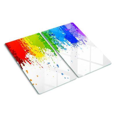 Tabla para cortar Manchas de pintura de colores