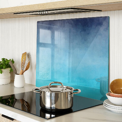 Tabla de cortar de cristal Niebla transparente en tonos azules