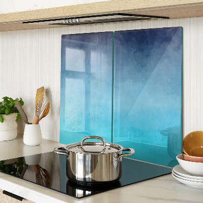 Tabla de cortar de cristal Niebla transparente en tonos azules