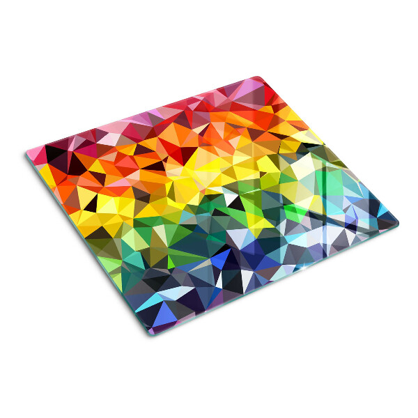 Tabla para cortar Mosaico de triángulos coloridos
