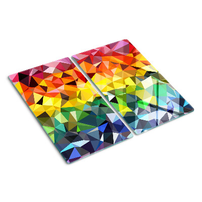 Tabla para cortar Mosaico de triángulos coloridos